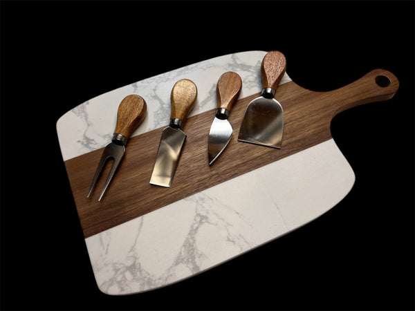 Marble cutting board/Serving set